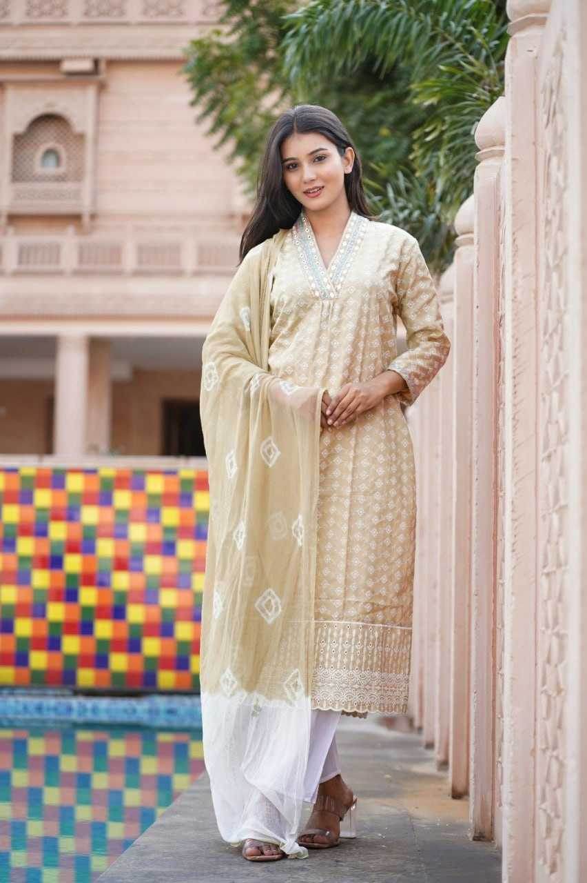 Cotton Embroidered Kurti - MYLUXURY LANE ENTERPRISE